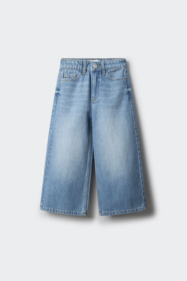 Springfield Kids Pantalon Culotte denim ni&ntilde;a azul