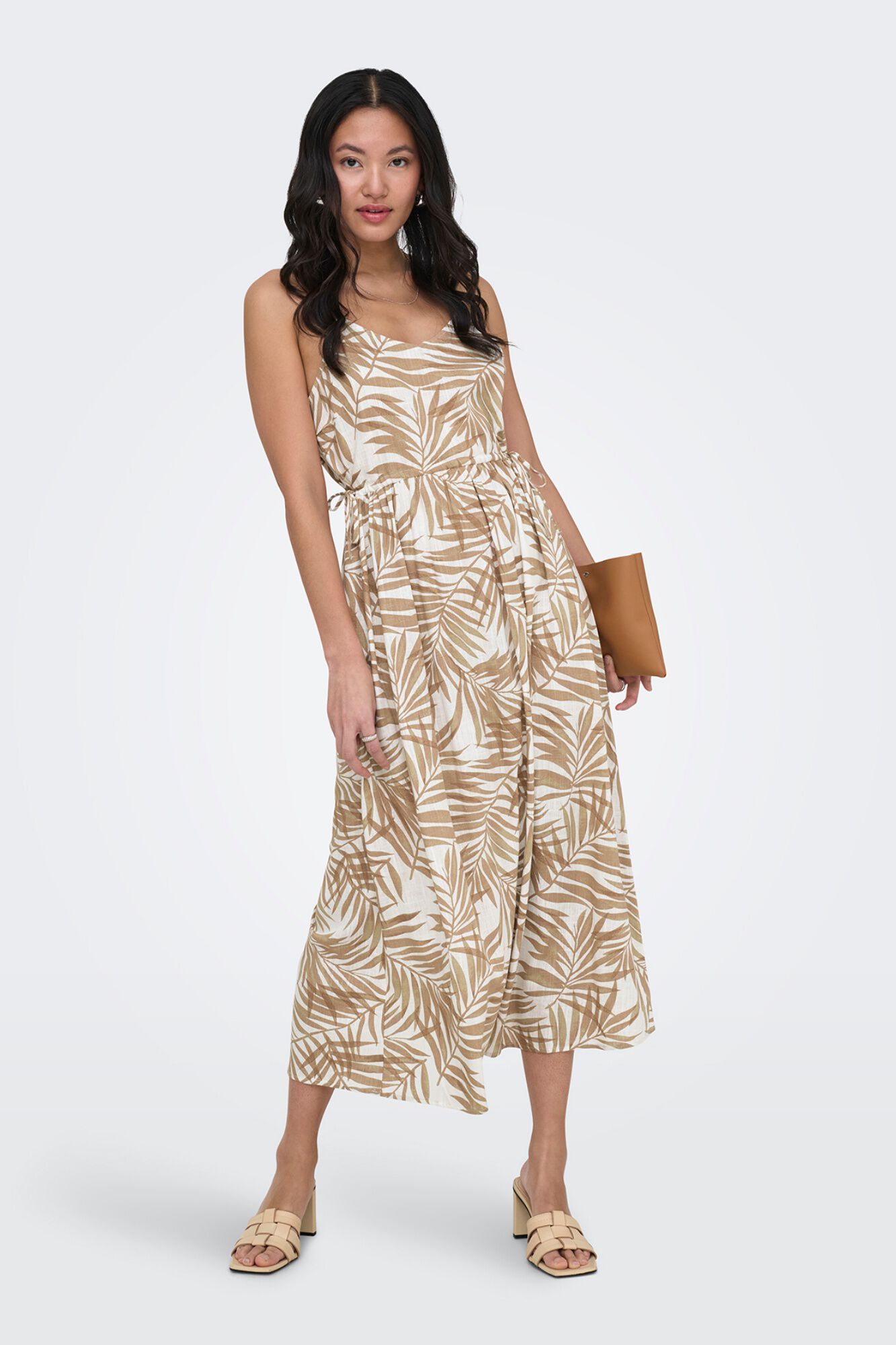 Only Vestido comprido de linho