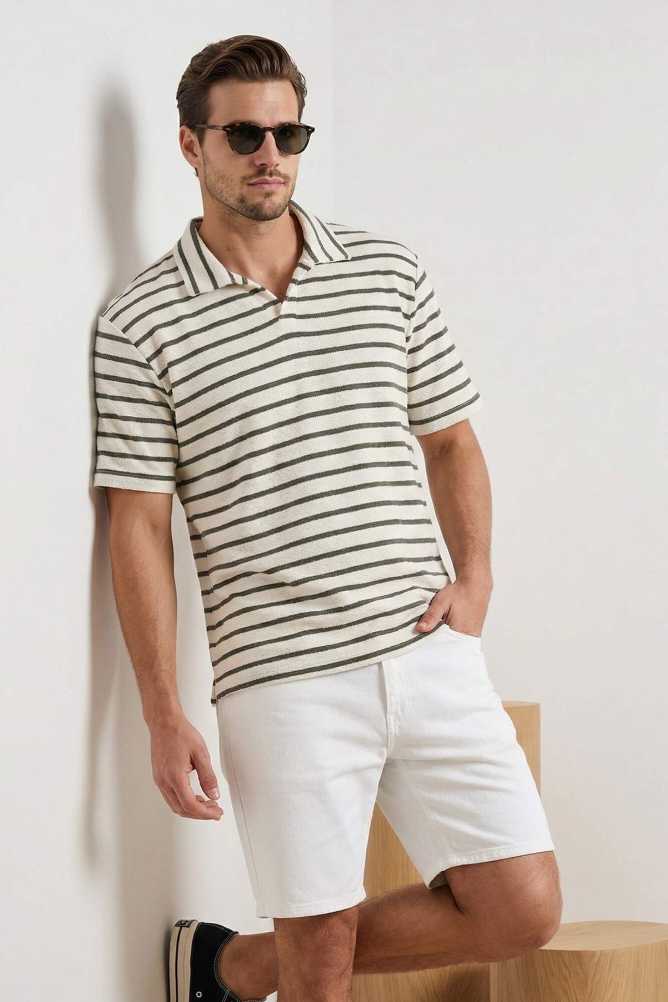 Trendyol Polo de riscas regular fit