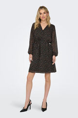 Only Vestido curto de gaze cru