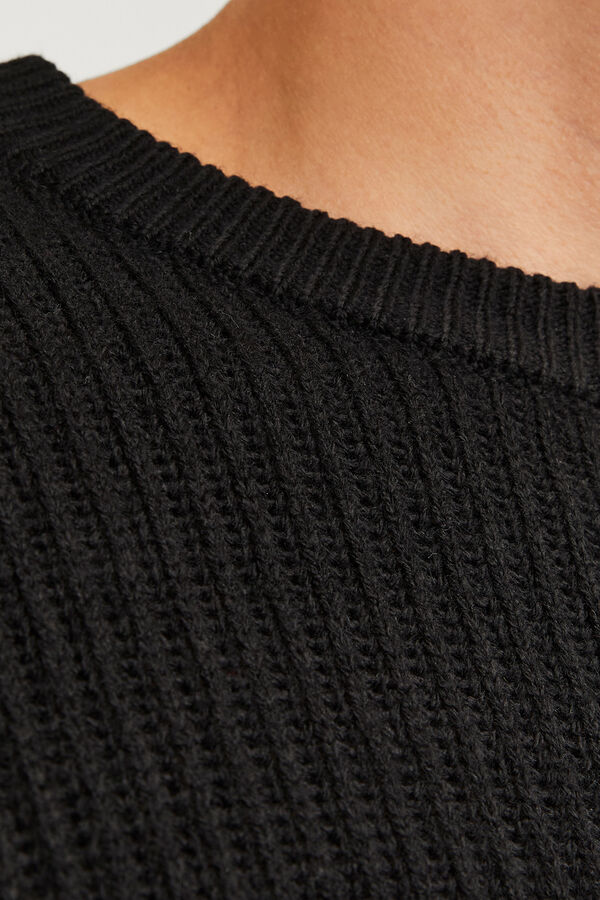 JJ REBEL Jersey b&aacute;sico liso negro