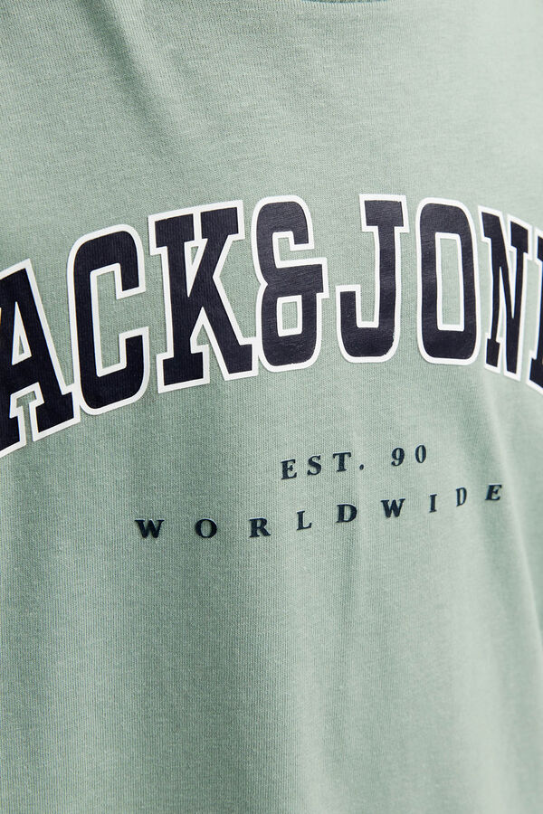 Jack & Jones Junior Camiseta estampada regular fit bege