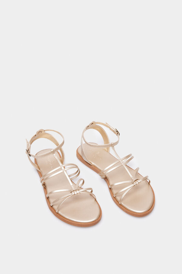 Springfield Sandalia Tiras Dorada nude