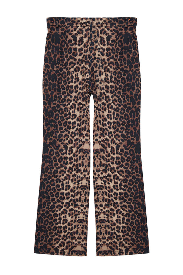 Trendyol Pantalones animal print tostado