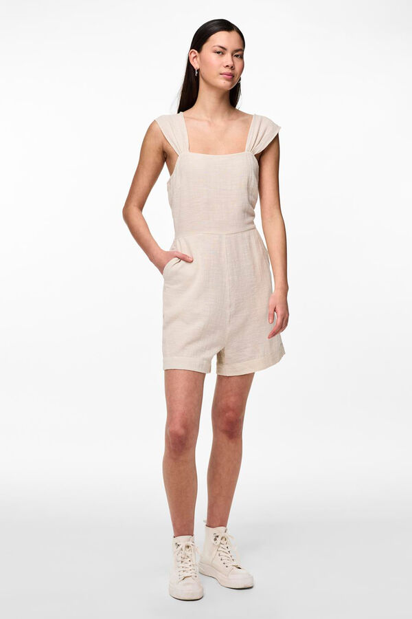 Pieces Macac&atilde;o curto para mulher 100% algod&atilde;o estampado