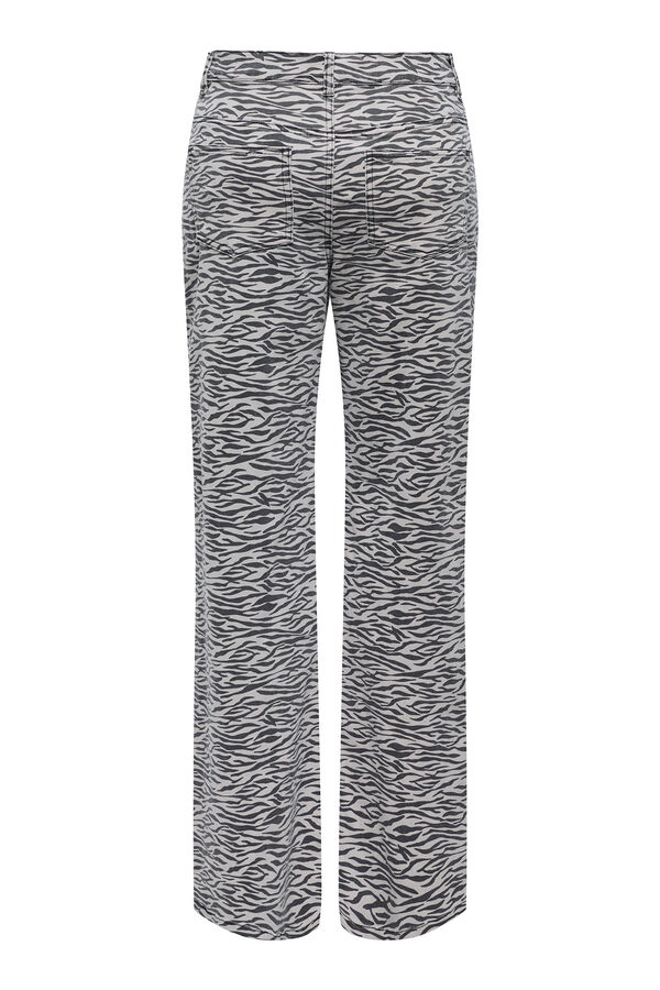 Only Pantal&oacute;n Wide Leg animal print tostado