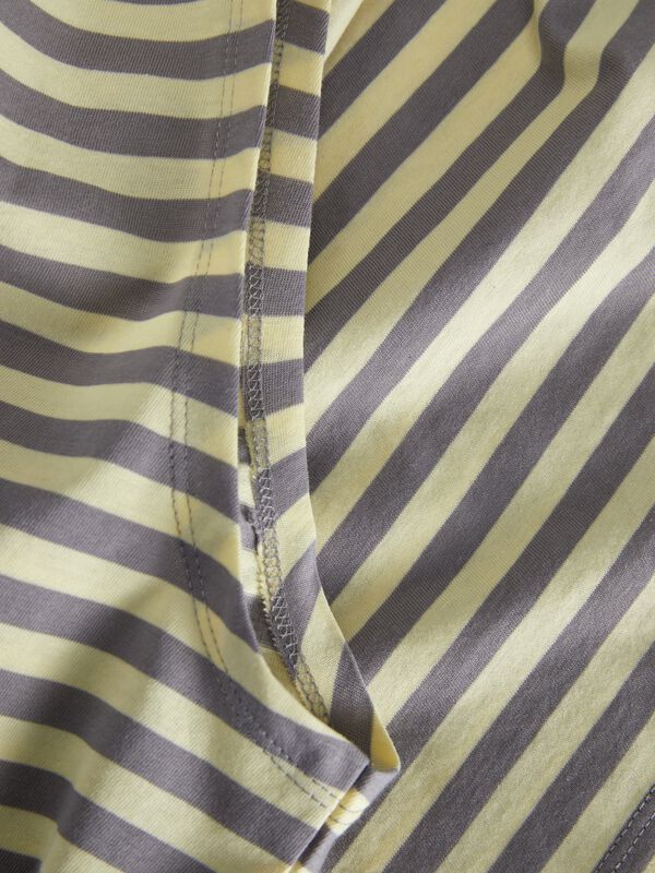 Jack & Jones Camiseta crop de rayas gris