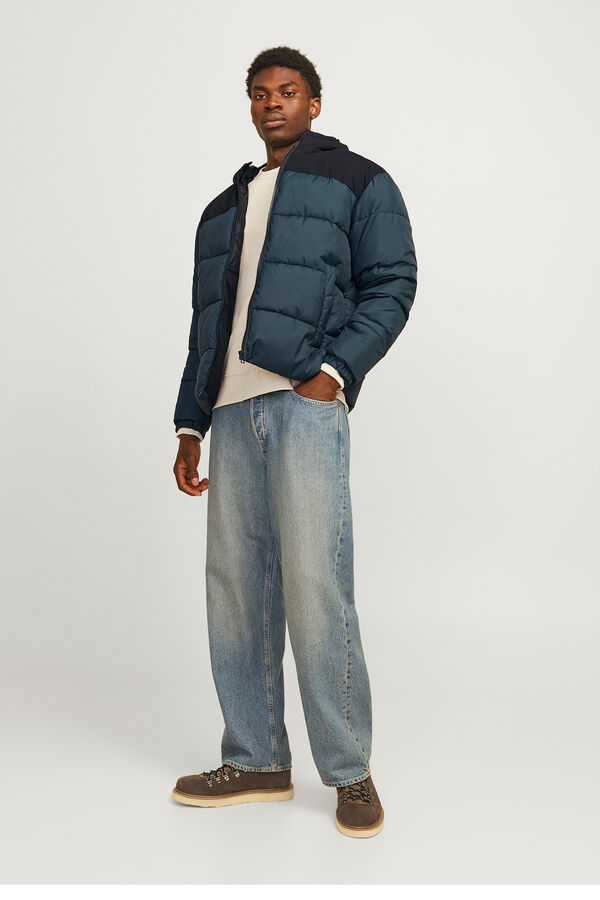 Jack & Jones Casaco acolchoado capuz azul