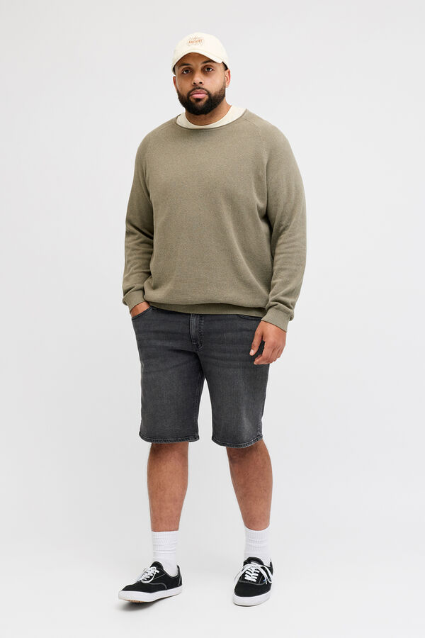 Jack & Jones PLUS Bermuda denim regular negro