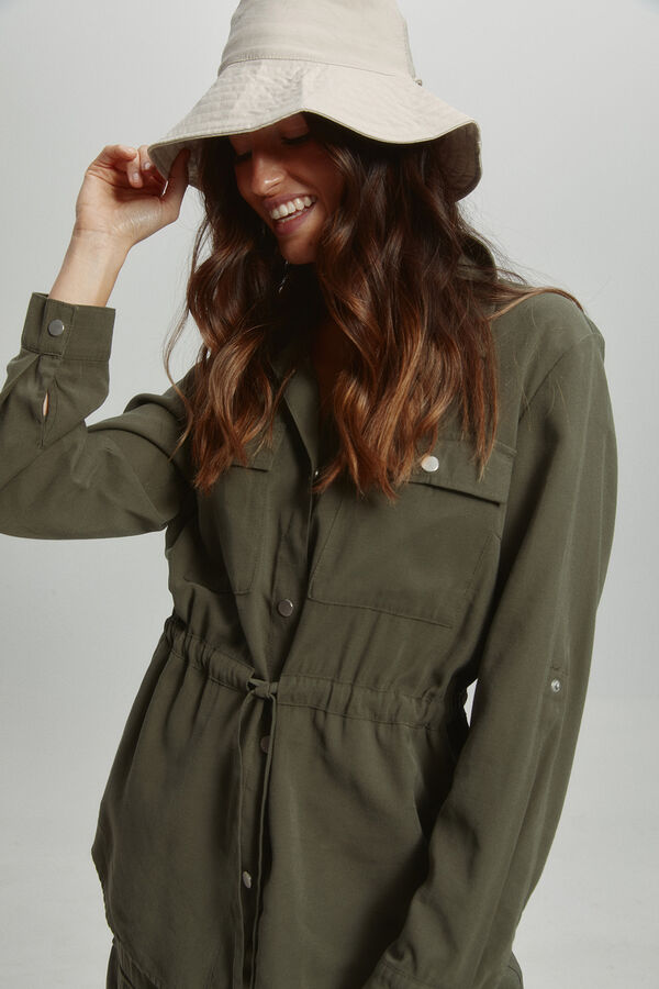 Only Casaco cargo cinzento