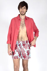 Brave Soul Ba&ntilde;ador estampado con cord&oacute;n azul