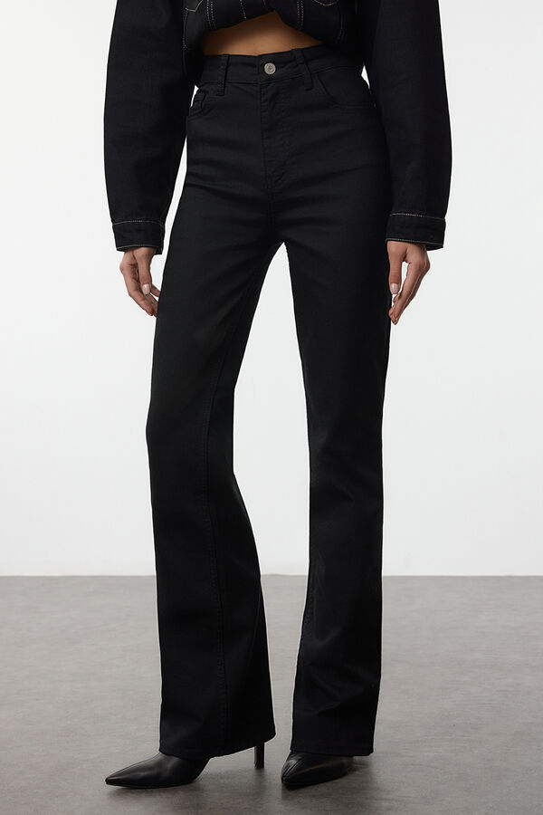 Trendyol Cal&ccedil;a cal&ccedil;a boca de sino  preto