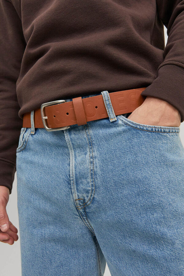 Jack & Jones Cintur&oacute;n de piel nude
