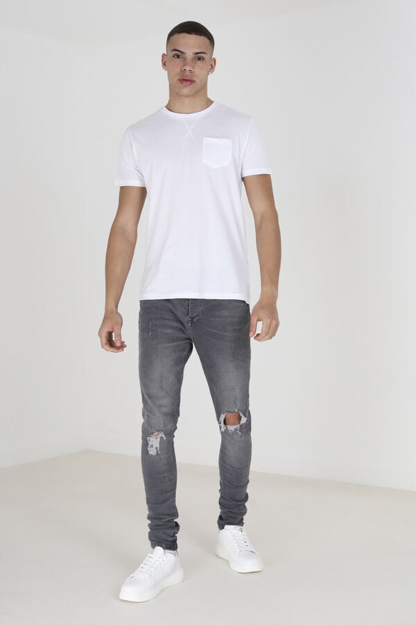 Brave Soul T-shirt b&aacute;sica de manga curta branco