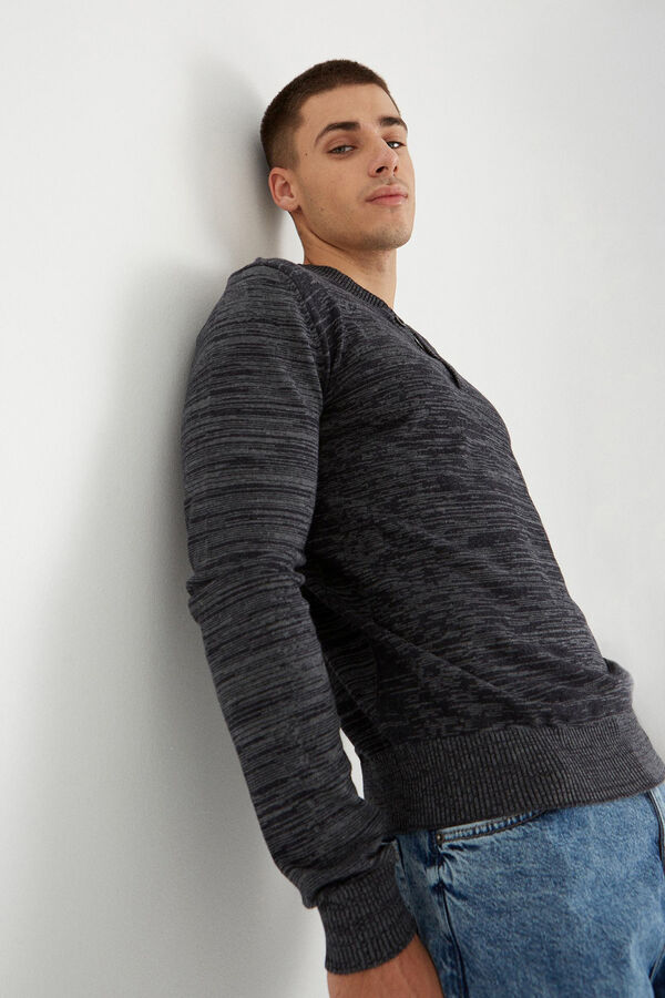 Inside Jersey B&aacute;sico Torzal gris