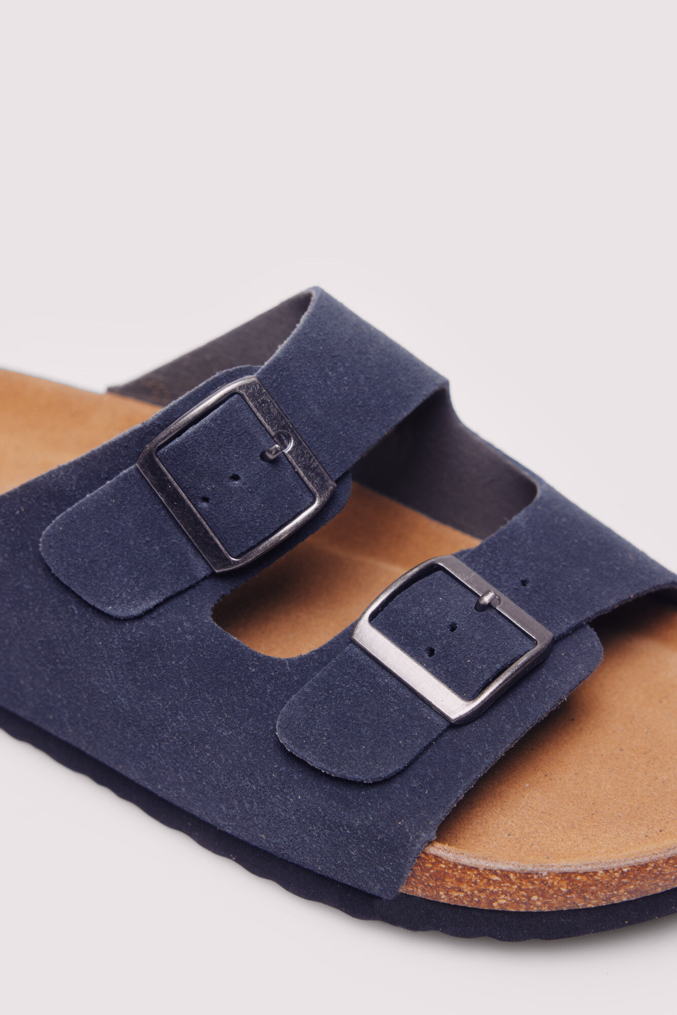 Springfield Sand&aacute;lia de pele com fivela dupla