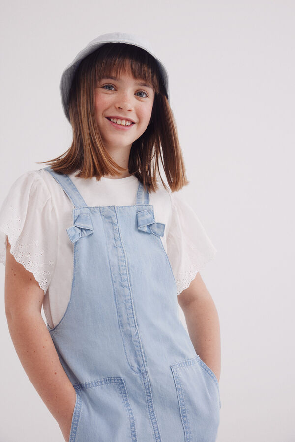 Springfield Kids Peto denim ligero niña azul