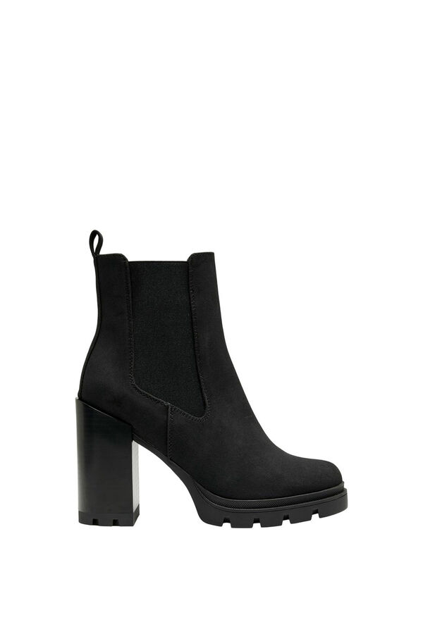 Only Botins de salto alto Chelsea preto