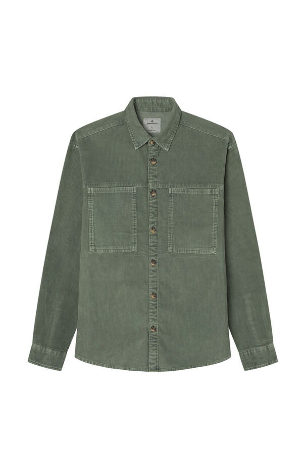 Springfield Sobrecamisa pana verde