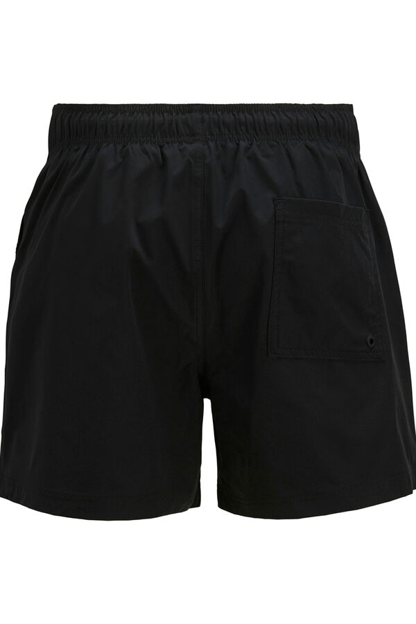 Jack & Jones Junior Shorts de banho com estampado de logo preto