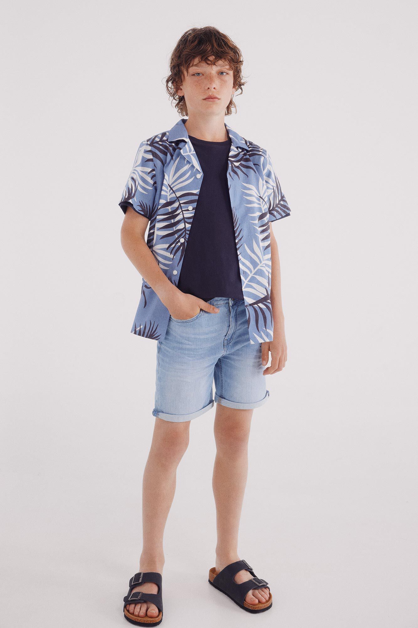 Springfield Kids Camisa palmeira para meninos