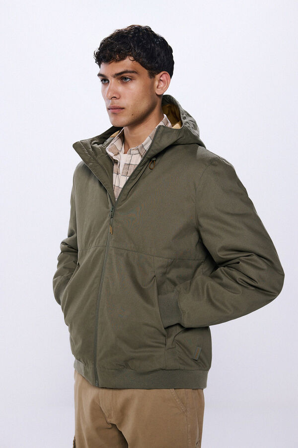 Springfield Jaqueta acolchoada de algodão bege