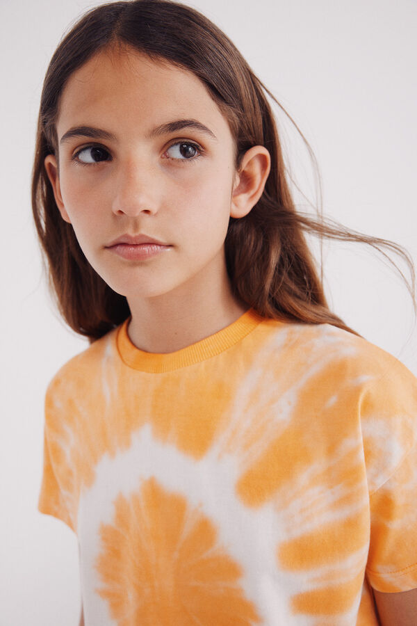 Springfield Kids Camiseta coraz&oacute;n ni&ntilde;a naranja