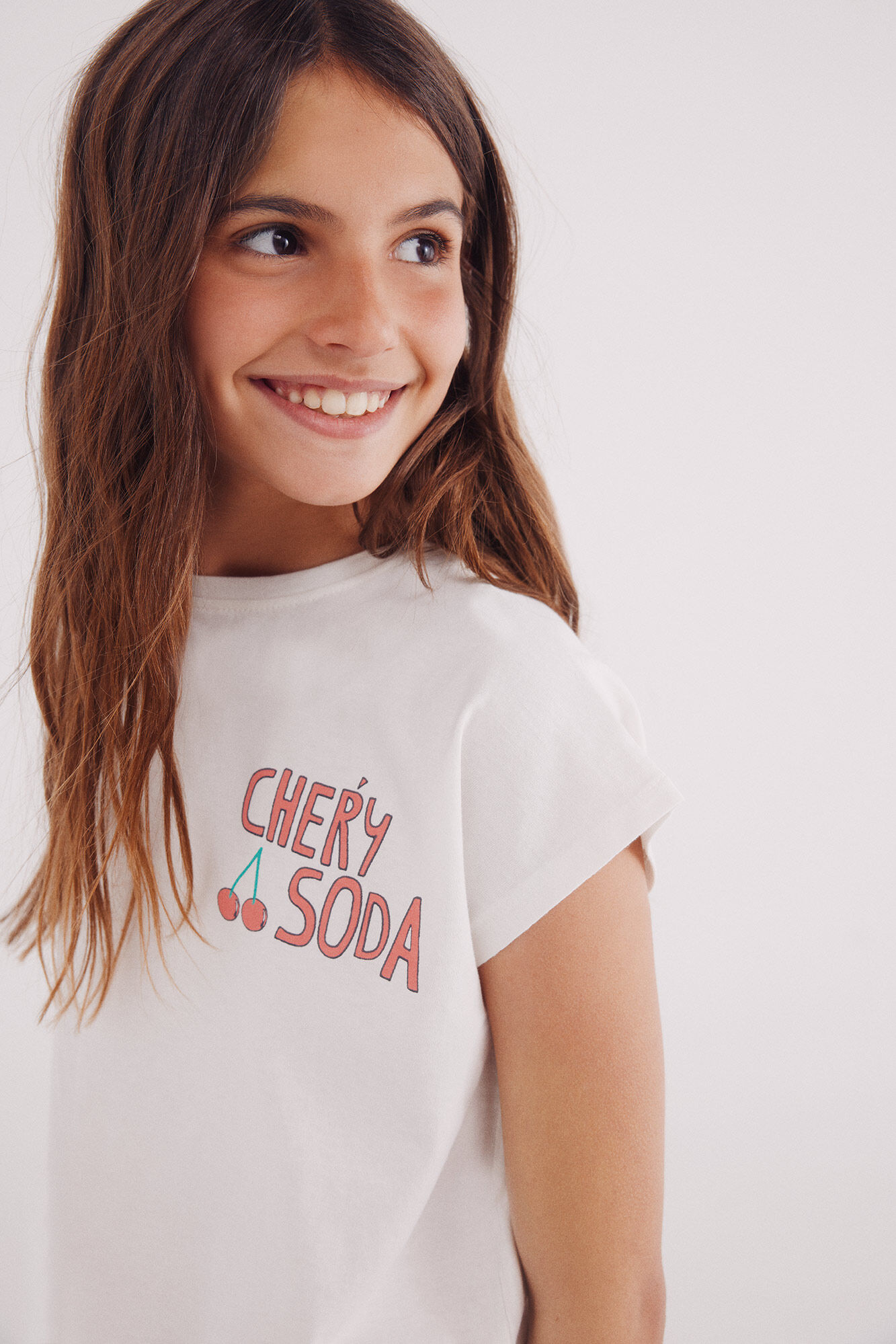 Springfield Kids Camiseta feminina Cherry Soda