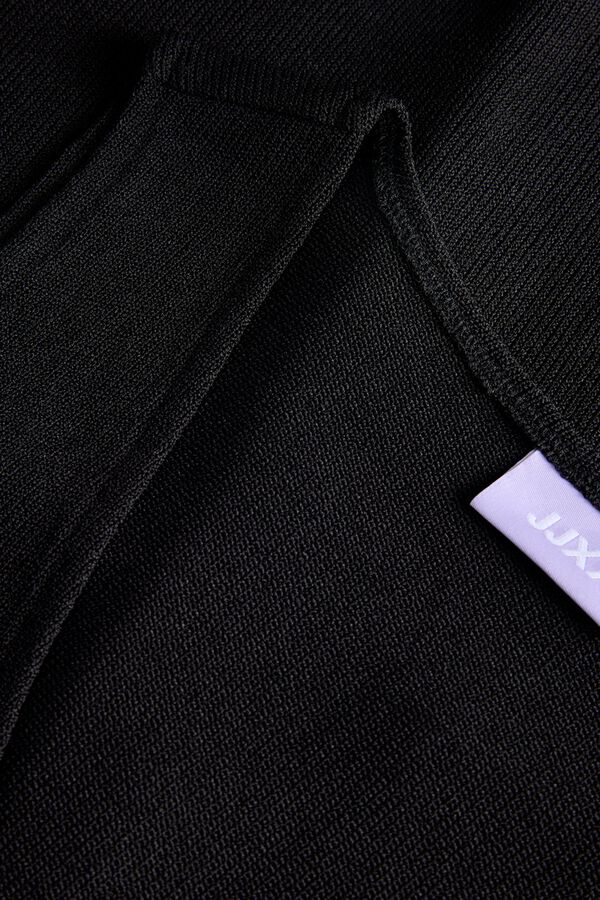 Jack & Jones Colete comprido de malha jacquard preto