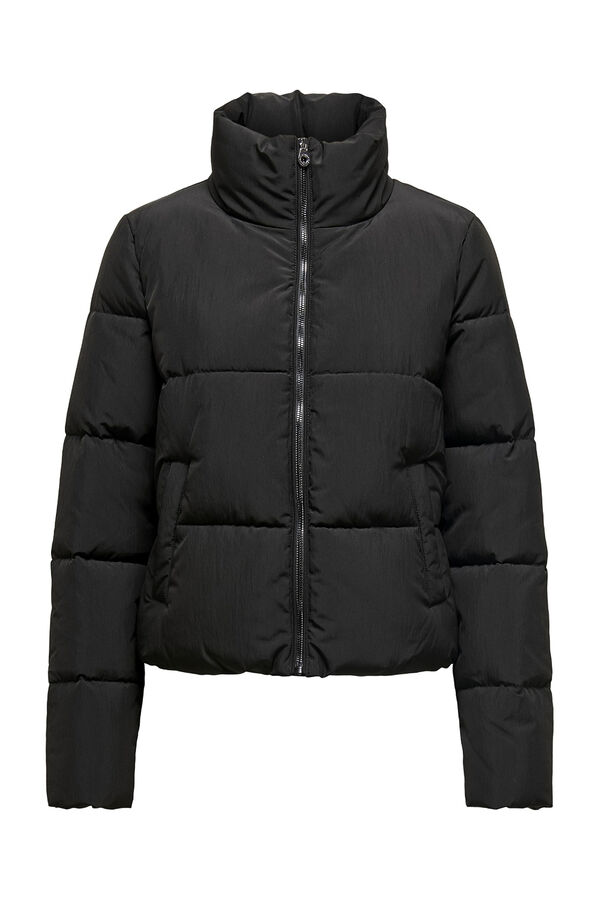 Only Casaco curta acolchoada preto