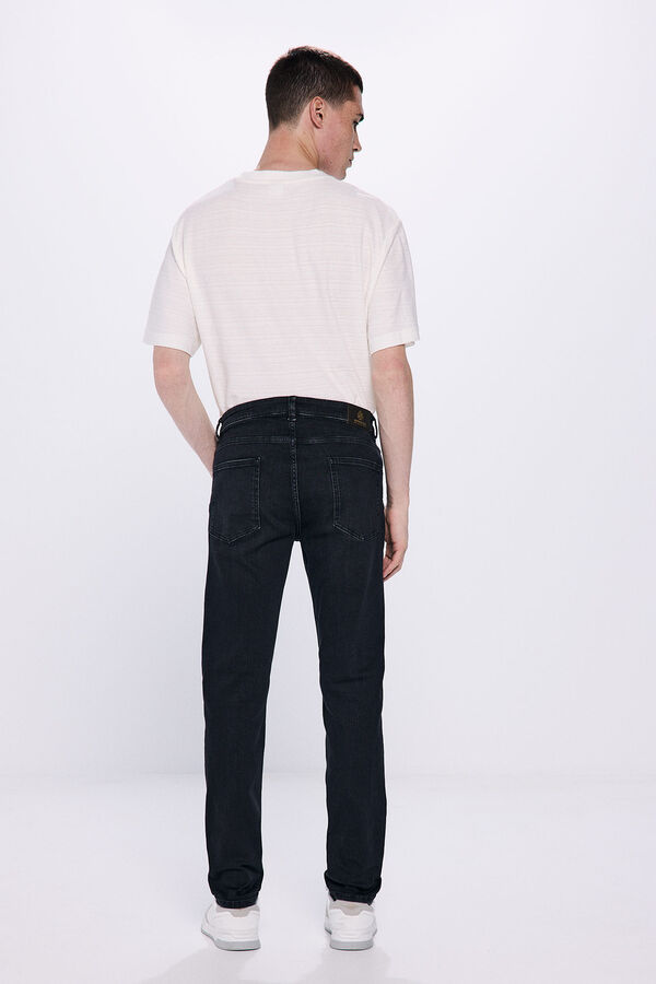 Springfield Cal&ccedil;a jeans skinny preta cinzento