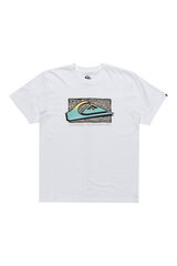 Quiksilver  Camiseta masculina de manga curta branco