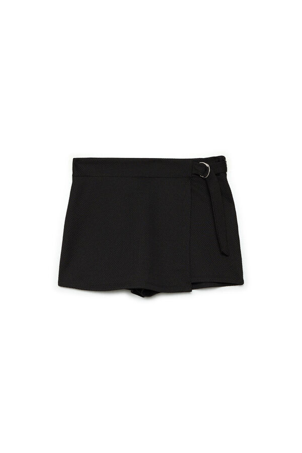 Inside Short Falda Hebilla negro