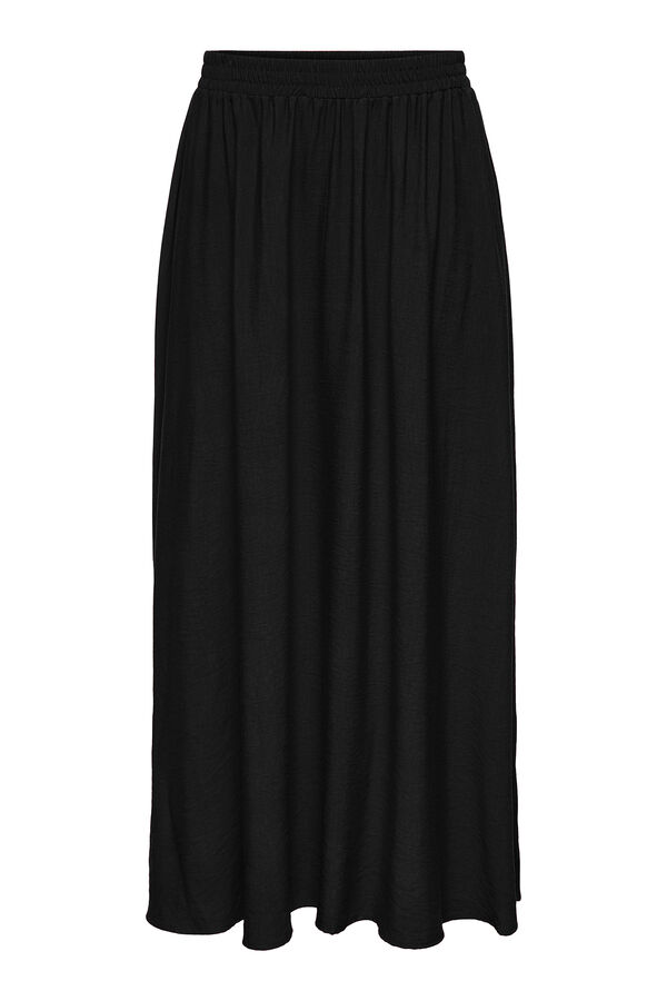 JDY Falda lisa midi negro