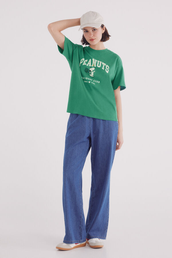 Springfield Camiseta Snoopy Peanuts verde