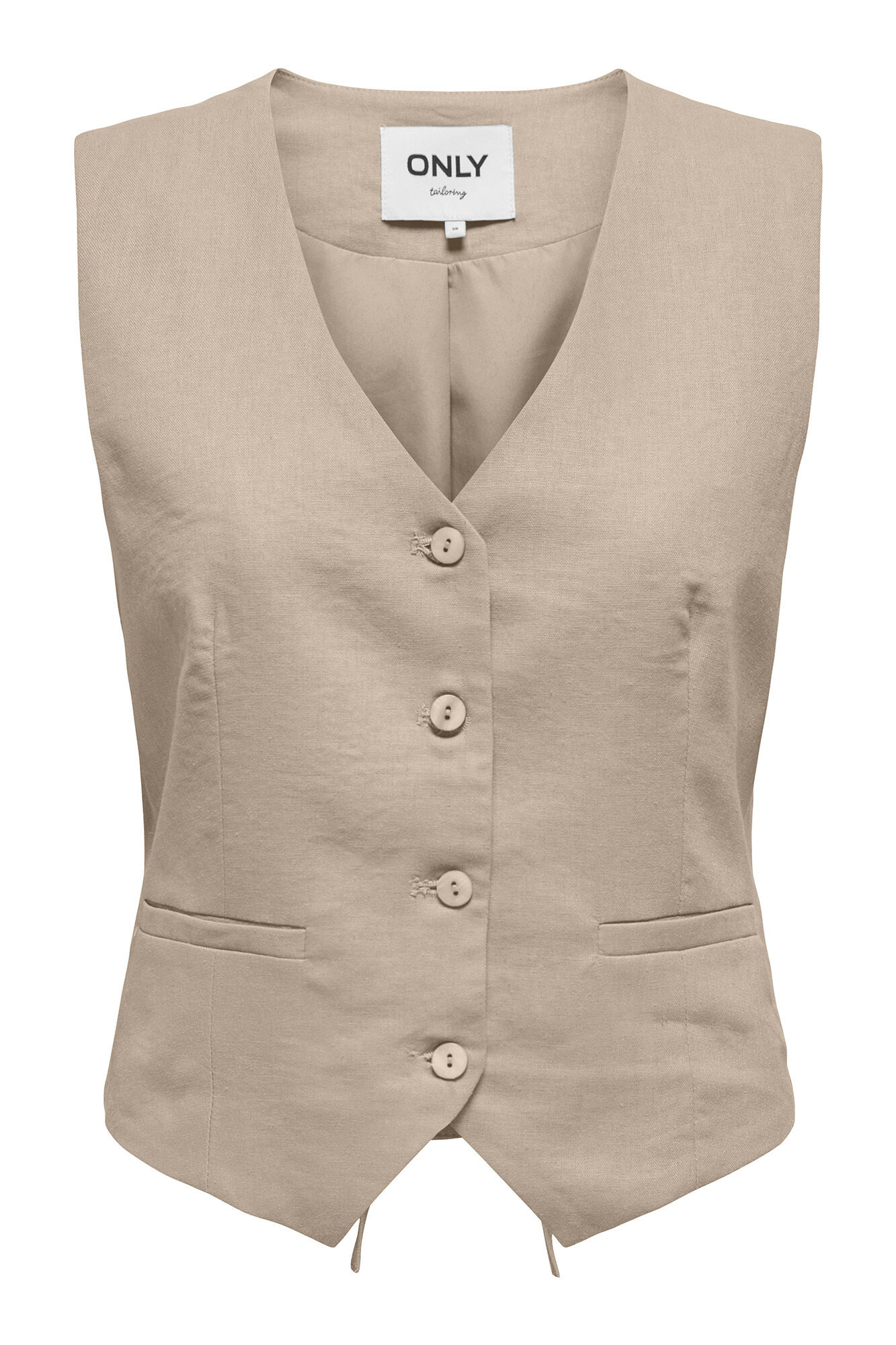 Only Chaleco de vestir de lino