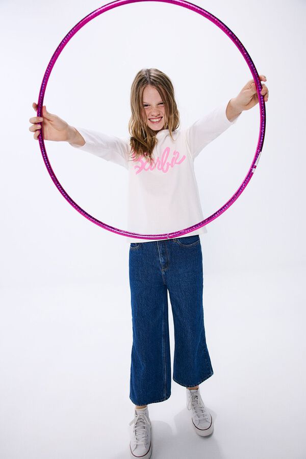 Springfield Kids Camiseta Barbie ni&ntilde;a blanco