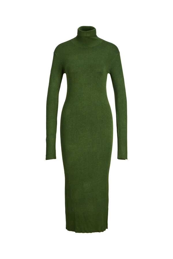 Jack & Jones Vestido midi de punto verde