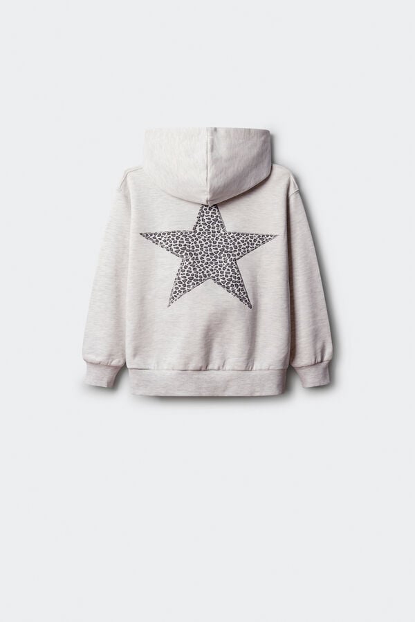 Springfield Kids Sudadera estrella ni&ntilde;a espalda gris