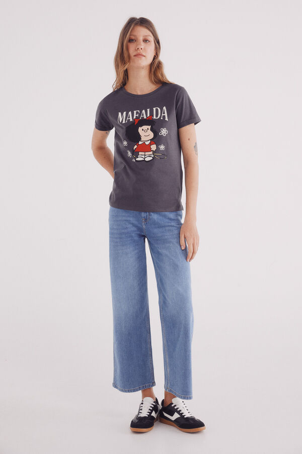 Springfield Camiseta "Mafalda" gris