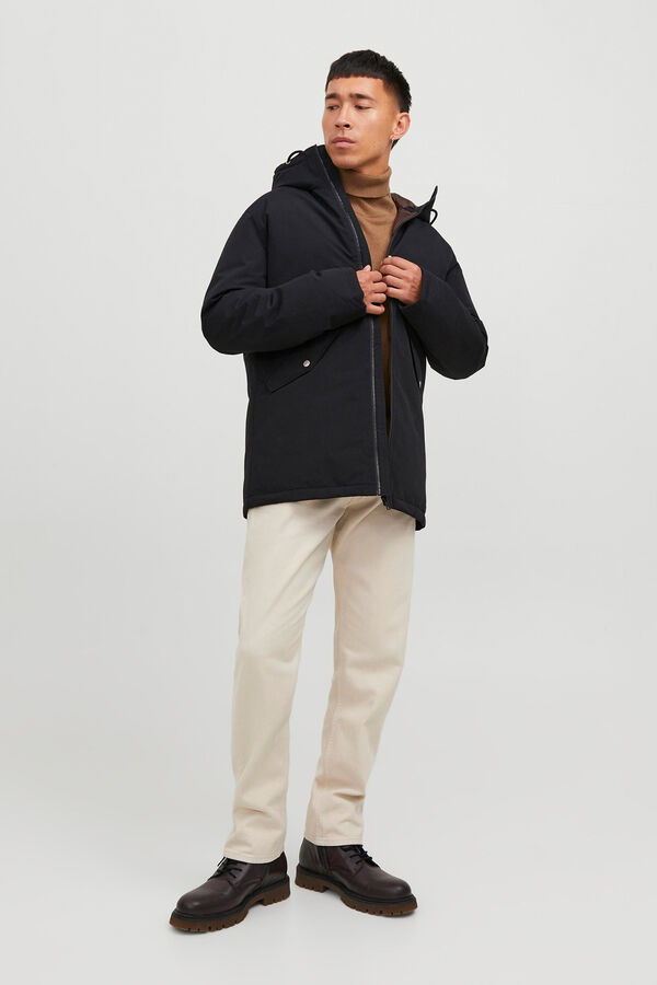 Jack & Jones Chaqueta acolchada cuello alto negro