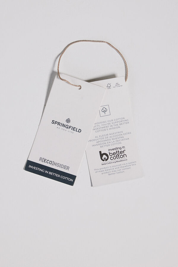 Springfield Polo rayas fantas&iacute;a regular fit blanco