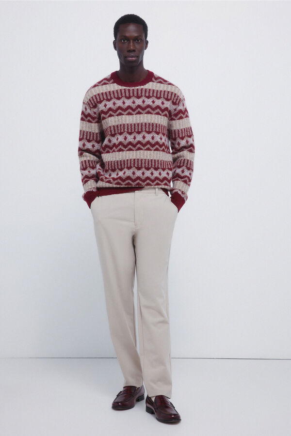 Springfield Jersey fantas&iacute;a rombos naranja