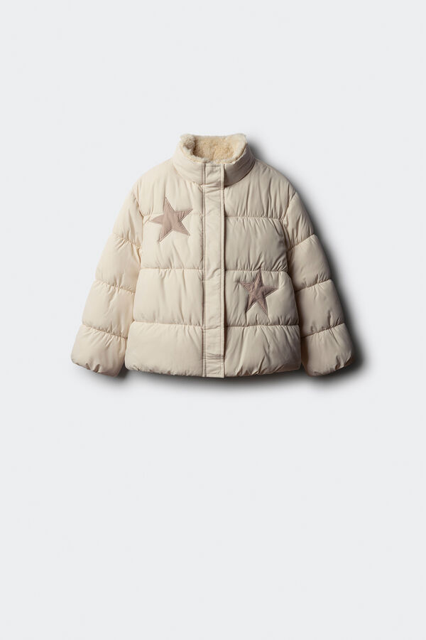 Springfield Kids Casaco acolchoada estrela para menina branco