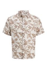 Jack & Jones Camisa relaxed fit estampada blanco