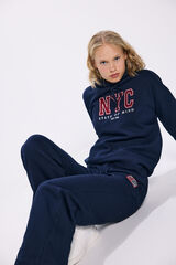 Springfield Pantal&oacute;n jogger algod&oacute;n azul