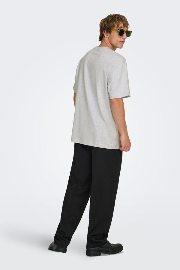 Only & Sons T-shirt de manga curta cinzento