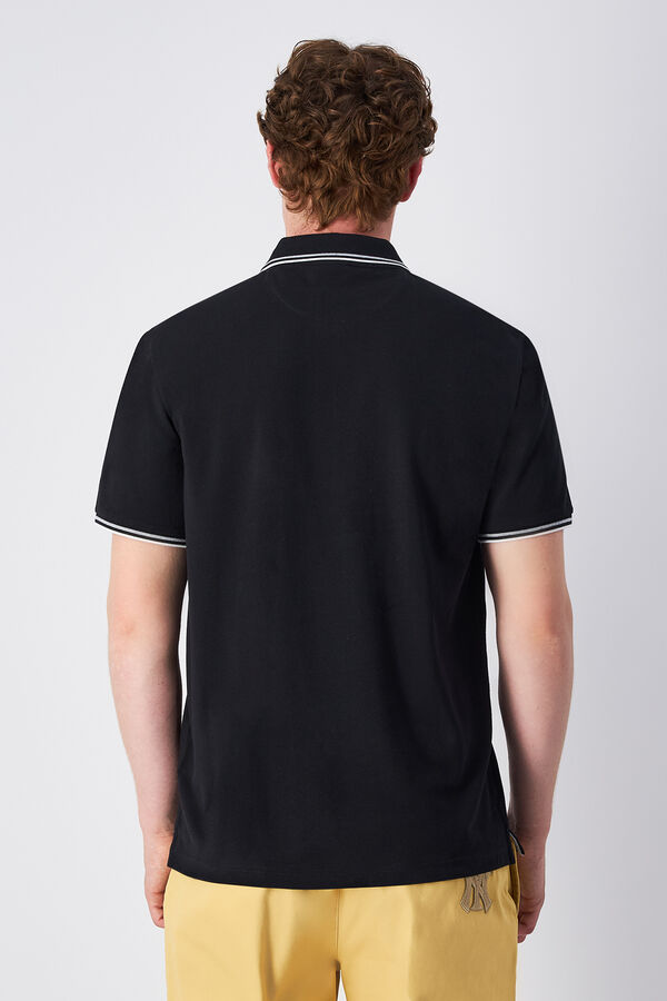 Champion Polo de algod&oacute;n pique hombre negro