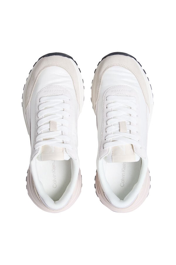 Calvin Klein Zapatilla de mujer con logo blanco