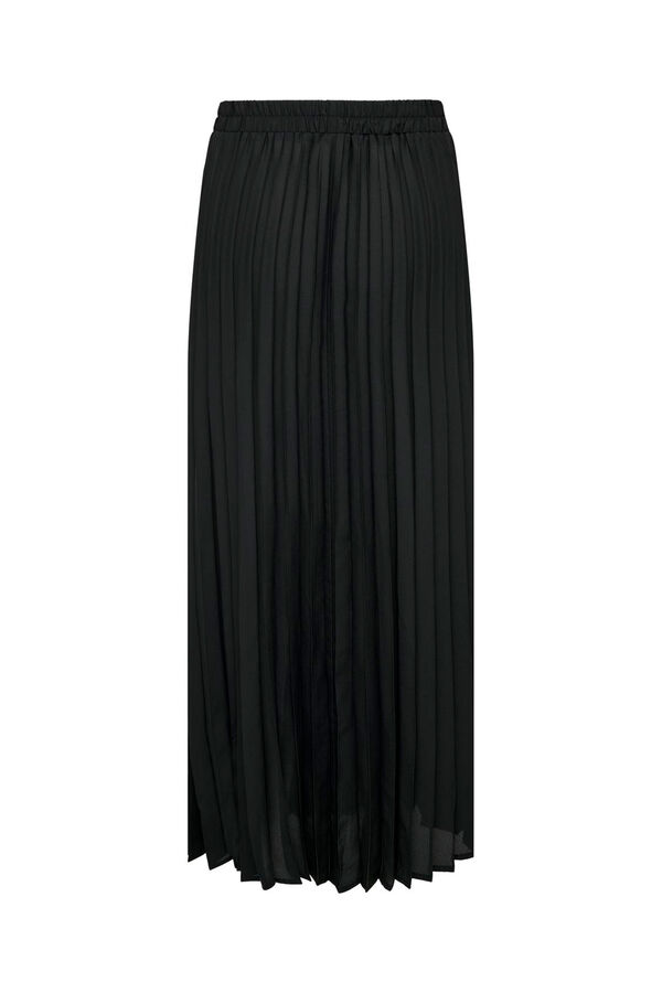 Only Falda larga plisada negro